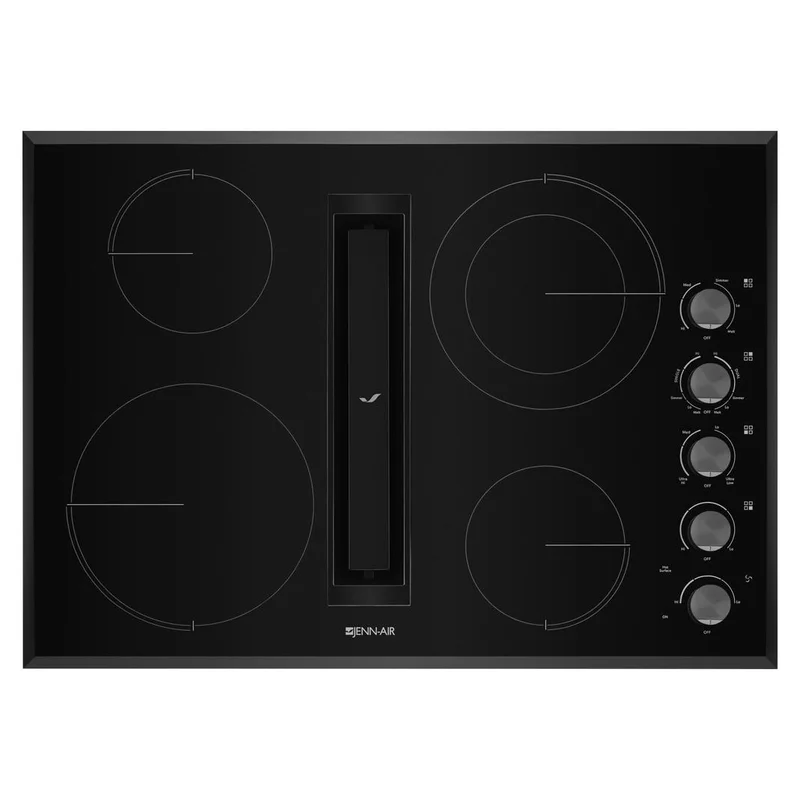 Jennair - 30.9 inch wide Downdraft Cooktop in Black - JED3430GB Black