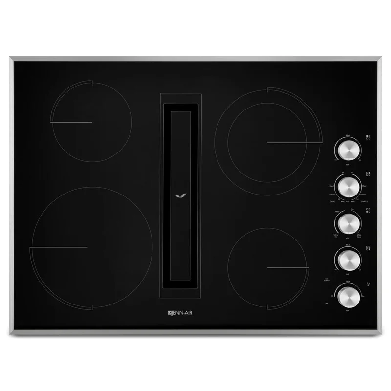 Jennair - 30.9 inch wide Downdraft Cooktop in Stainless - JED3430GS Stainless