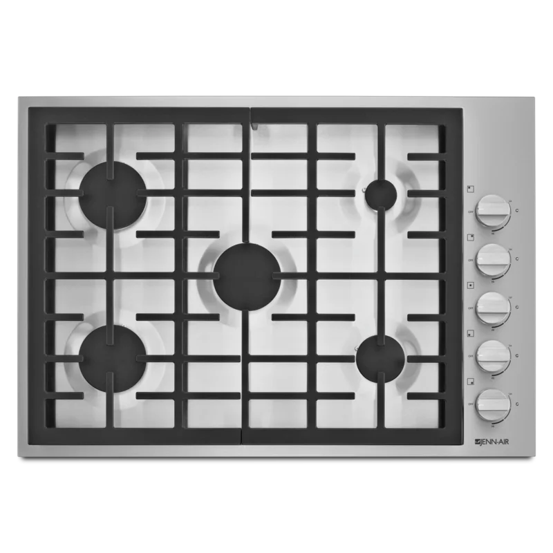JennAir - 30 inch wide Gas Cooktop in Stainless - JGC7530BP Stainless