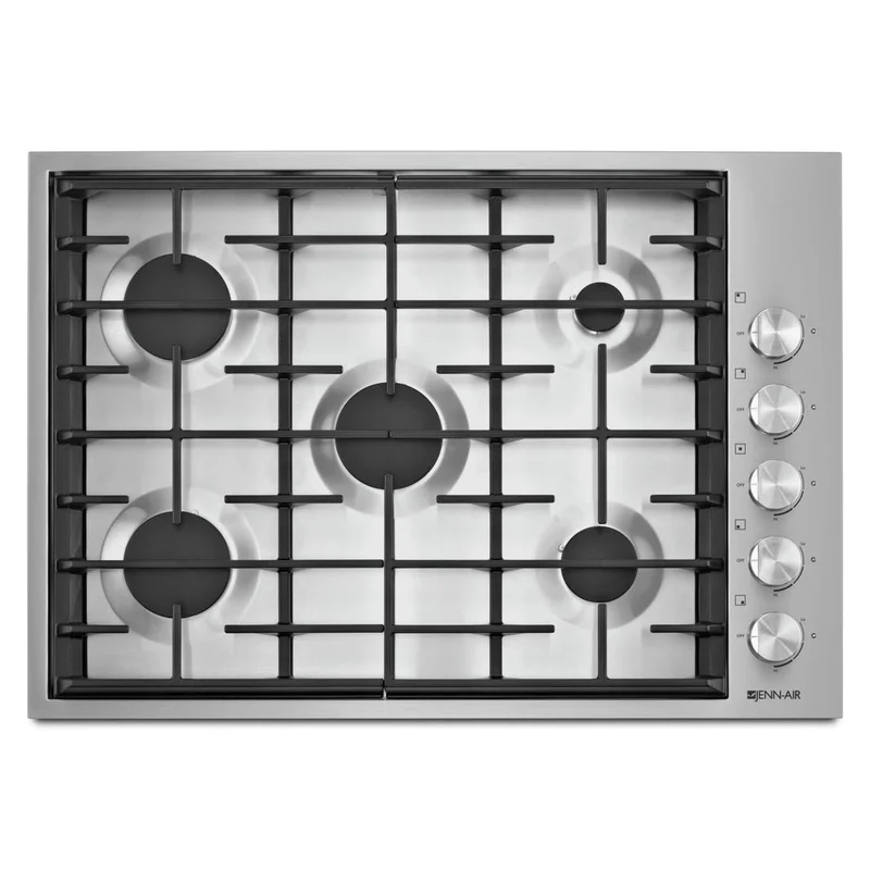 Jennair - 30 inch wide Gas Cooktop in Stainless - JGC7530BS Stainless