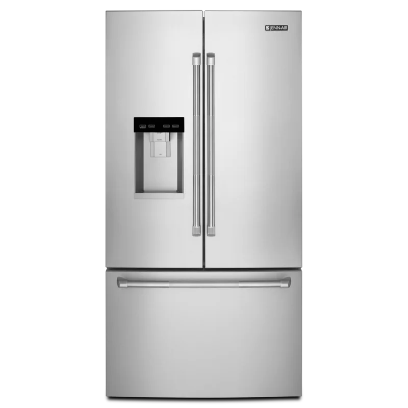 JennAir - 35.75 Inch 23.8 cu. ft French Door Refrigerator in Stainless - JFFCC72EFP Stainless