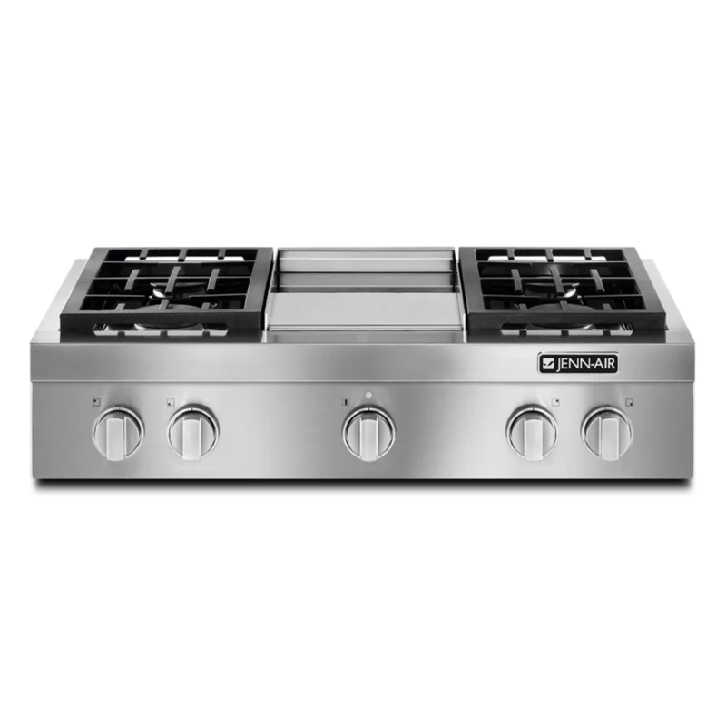 JennAir - 35.75 inch wide Gas Rangetop in Stainless - JGCP536WP Stainless