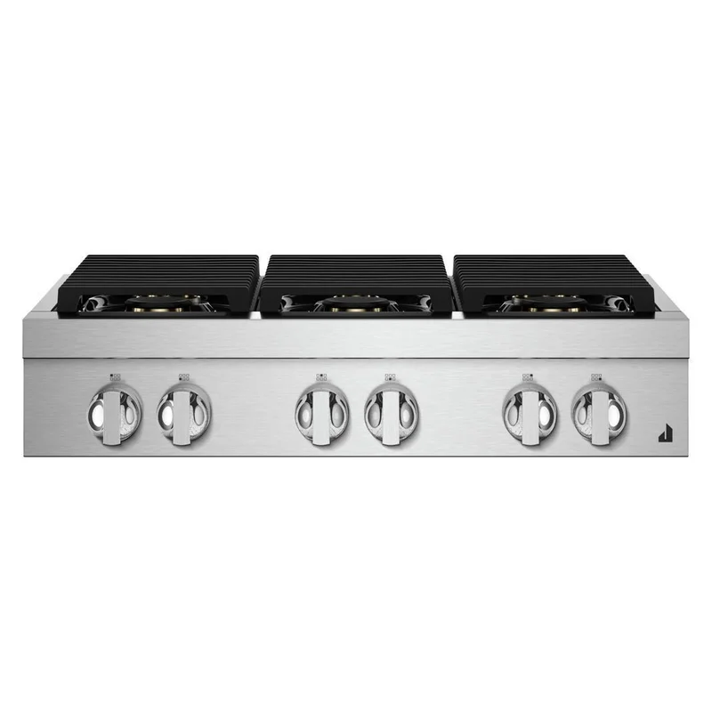 Jennair - 35.8 inch wide Gas Cooktop in Black - JGCP436HM Black