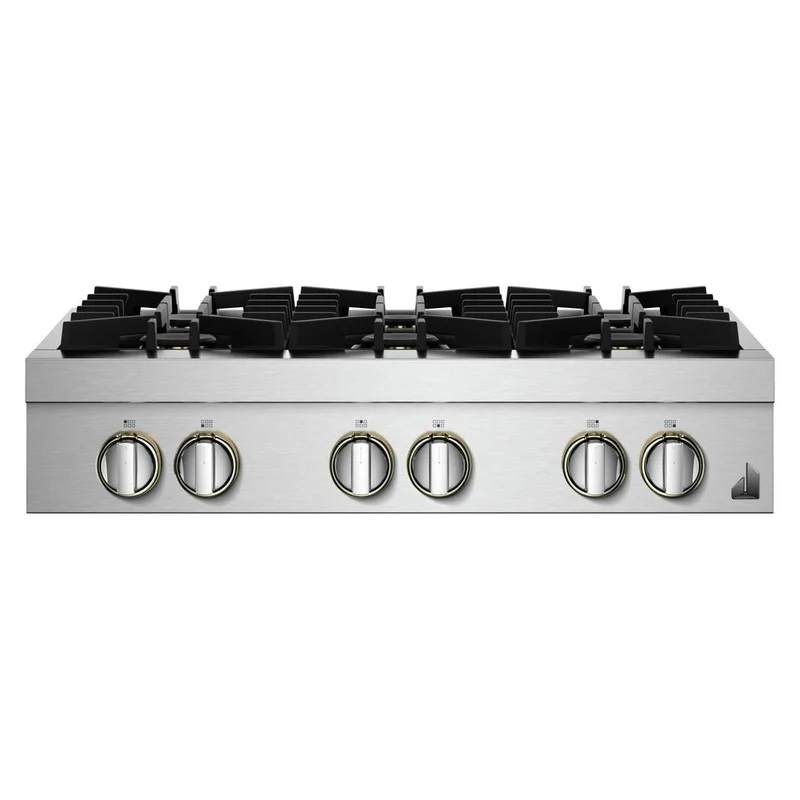 Jennair - 35.8 inch wide Gas Cooktop in Stainless - JGCP436HL Stainless