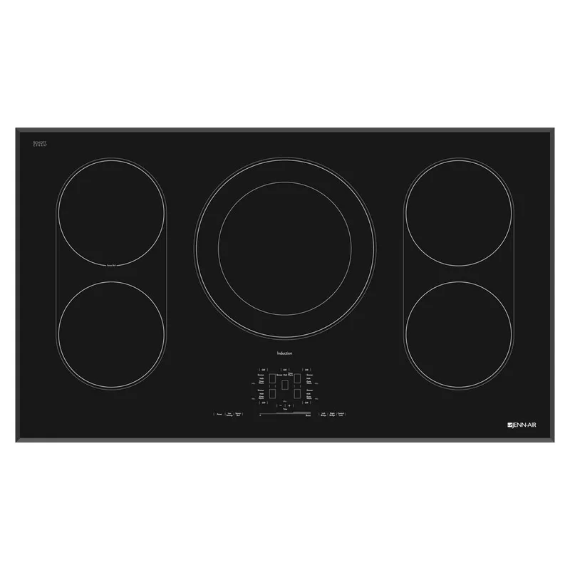 Jennair - 36.3 inch wide Induction Cooktop in Black - JIC4536XB Black