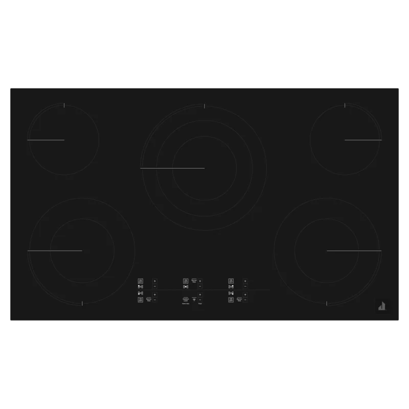 JennAir - 36.3125 Inch Electric Cooktop in Black - JEC4536HB Black