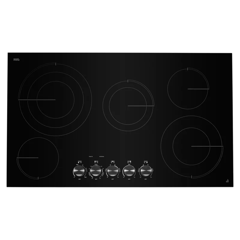 JennAir - 36.3125 inch wide Electric Cooktop in Black - JEC3536HB Black
