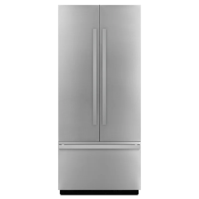JennAir - 36 Inch Noir Built-in French Door Refrigerator Panel Kit Accessory in Stainless - JBFFS36NHM Stainless