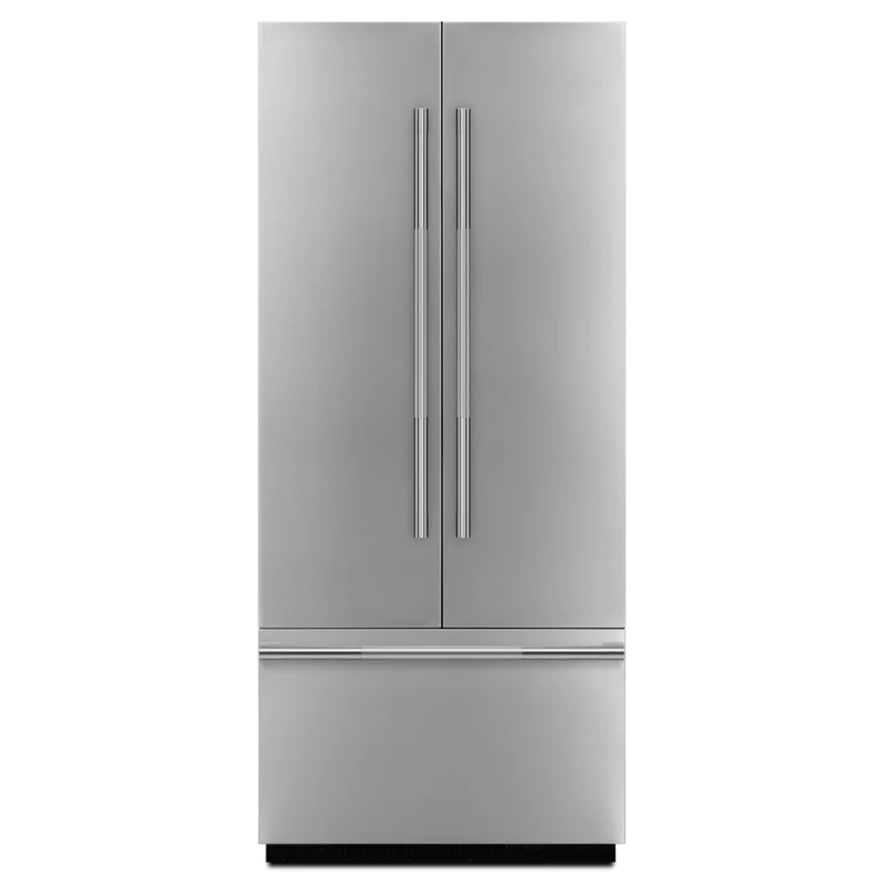 JennAir - 36 Inch Rise Built-in French Door Refrigerator Panel Kit Accessory in Stainless - JBFFS36NHL Stainless