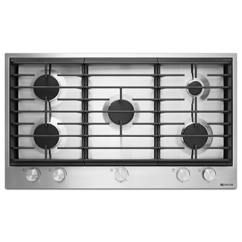 JennAir - 36 inch wide Gas Cooktop in Stainless - JGC1536BS Stainless