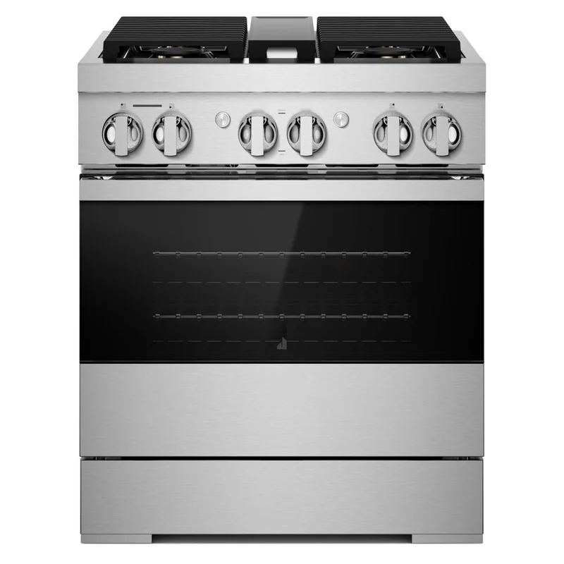 Jennair - 4.1 cu. ft Dual Fuel Range in Black - JDRP430HM Black