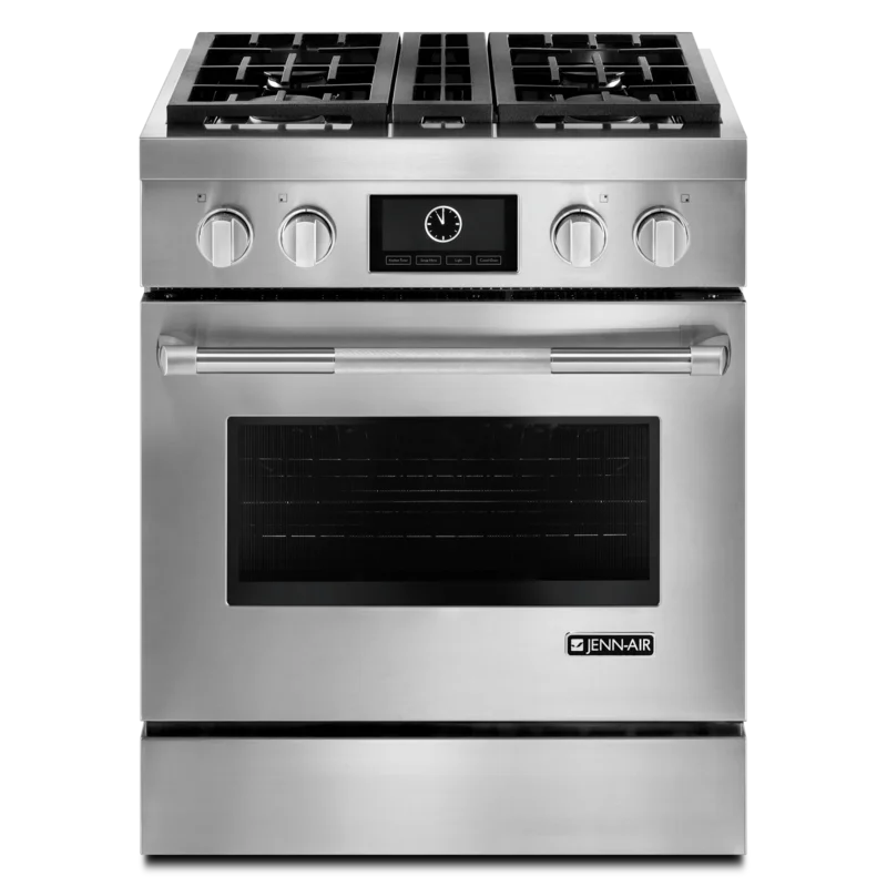 JennAir - 4.1 cu. ft Dual Fuel Range in Stainless - JDRP430WP Stainless