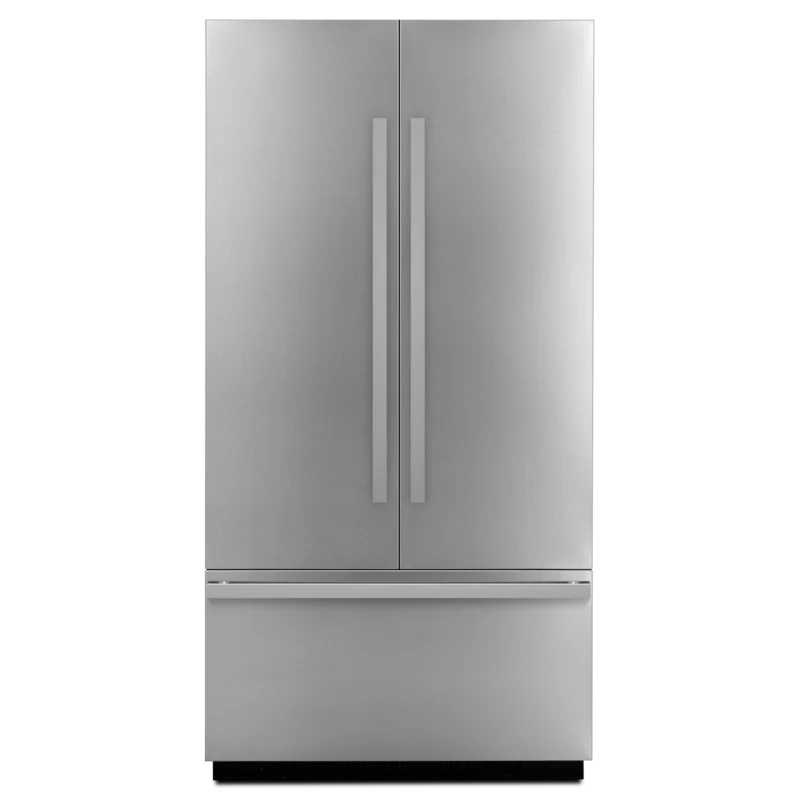 JennAir - 42 Inch Noir Built-in French Door Refrigerator Panel Kit Accessory in Stainless - JBFFS42NHM Stainless