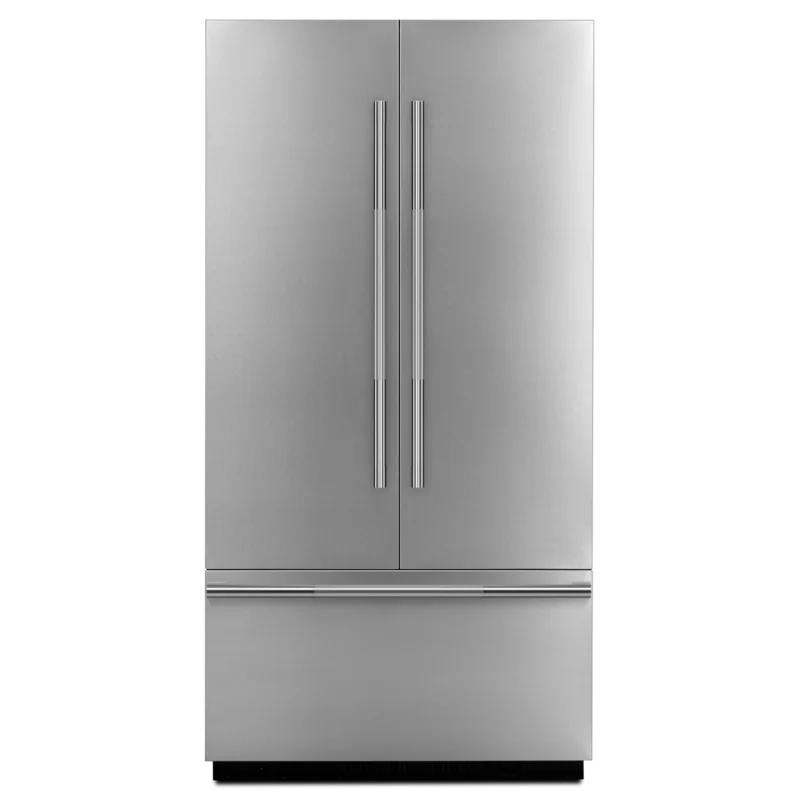 JennAir - 42 Inch Rise Built-in French Door Refrigerator Panel Kit Accessory in Stainless - JBFFS42NHL Stainless