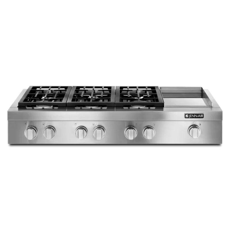 JennAir - 47.625 inch wide Gas Rangetop in Stainless - JGCP548WP Stainless