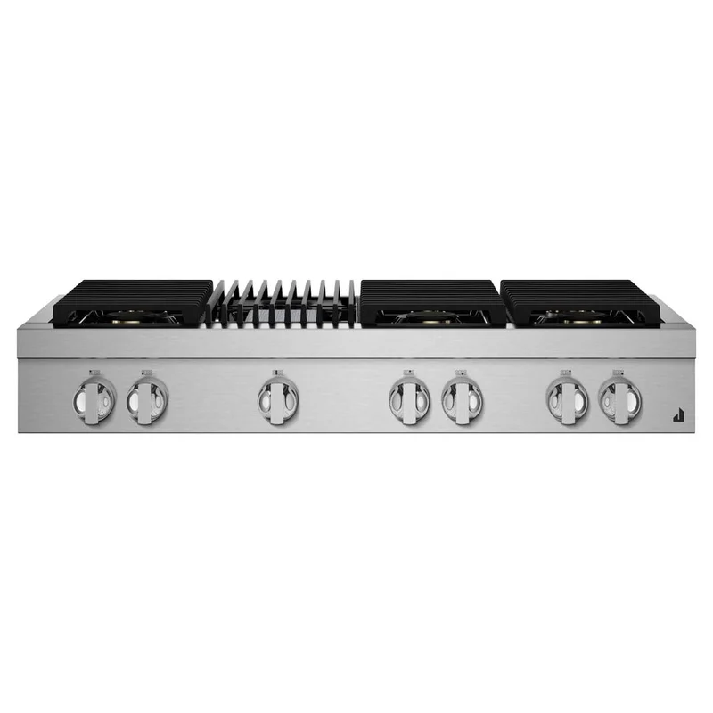 Jennair - 47.9 inch wide Gas Cooktop in Black - JGCP648HM Black