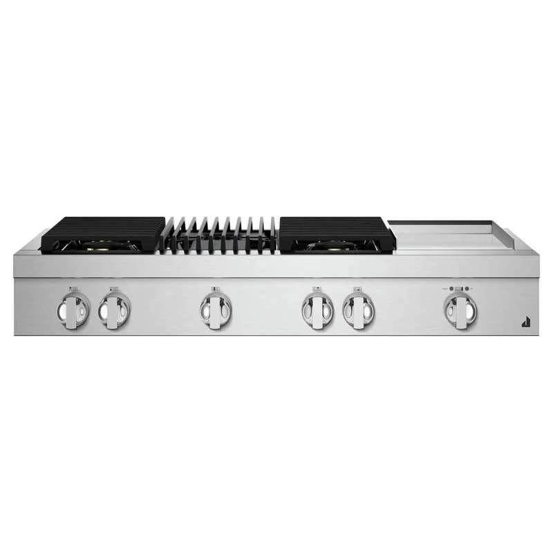 Jennair - 47.9 inch wide Gas Cooktop in Black - JGCP748HM Black