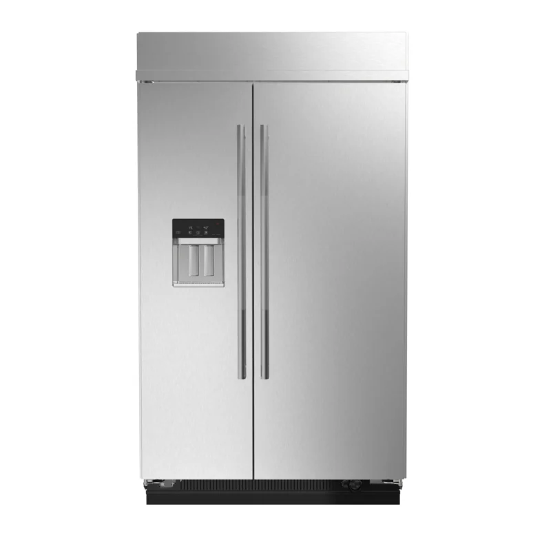 JennAir - 48.4 Inch 29.4 cu. ft Built In / Integrated Side by Side Refrigerator in Stainless - JBSS48E22L Stainless