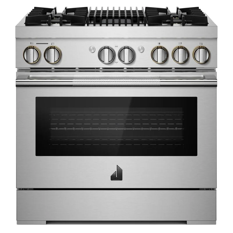 Jennair - 5.1 cu. ft Dual Fuel Range in Stainless - JDRP636HL Stainless