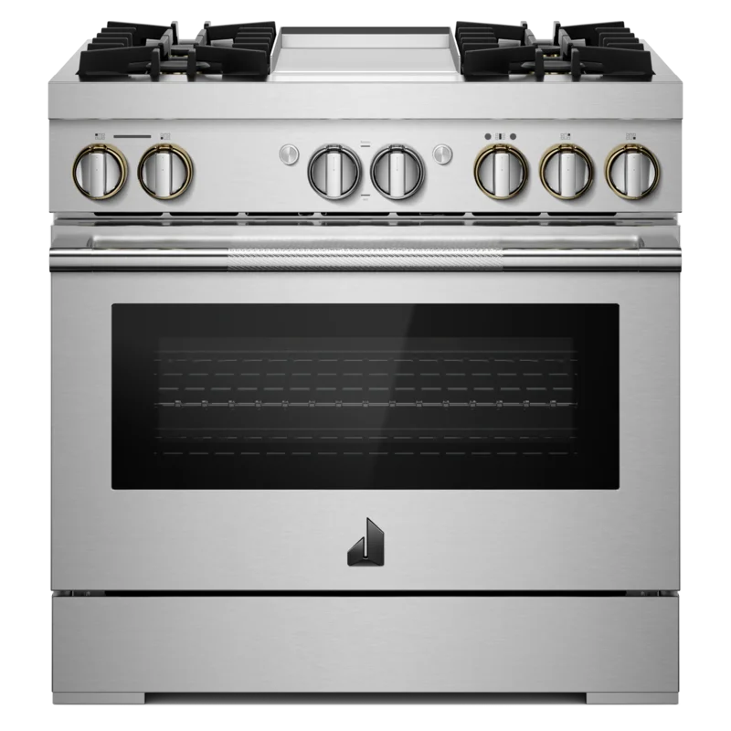 JennAir - 5.1 cu. ft Dual Fuel Range in Stainless - JDSP536HL Stainless