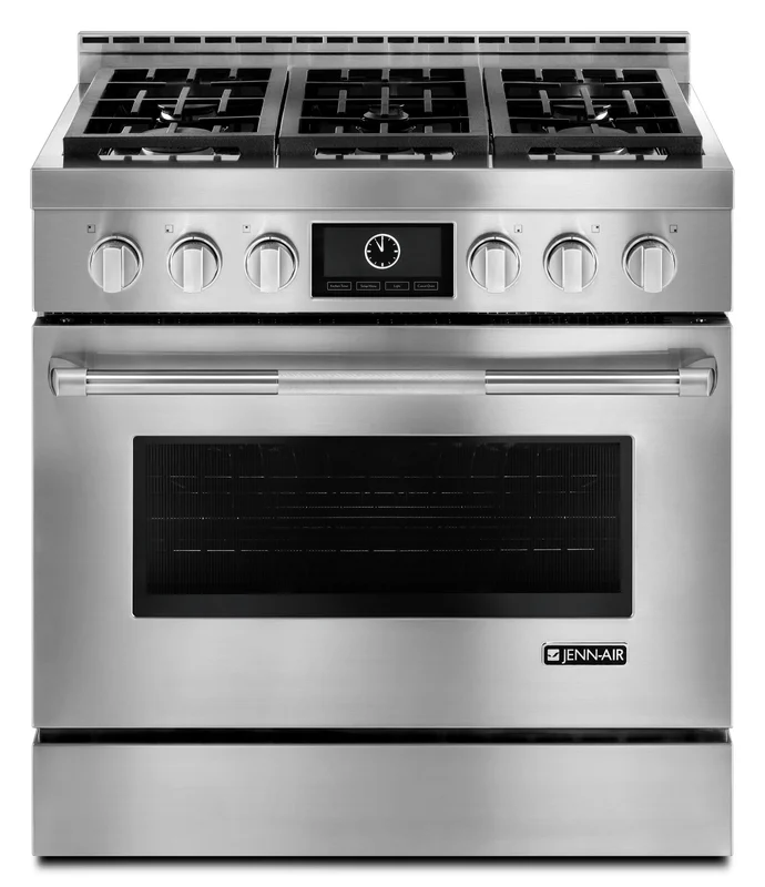 JennAir - 5.1 cu. ft Gas Range in Stainless - JGRP436WP Stainless