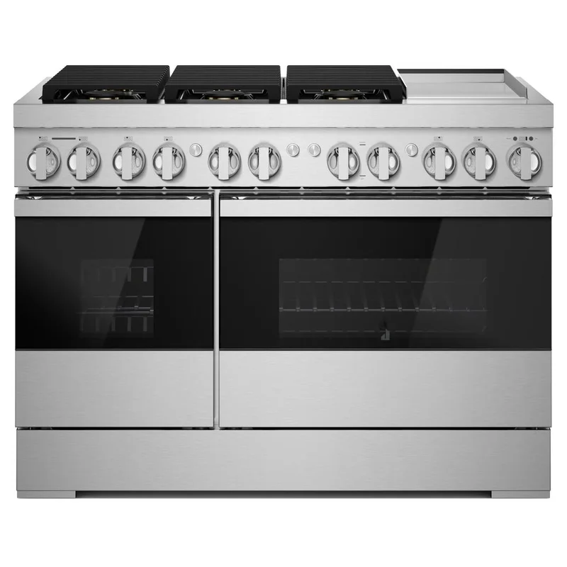 Jennair - 6.3 cu. ft Dual Fuel Range in Black - JDRP548HM Black
