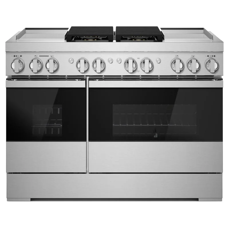 Jennair - 6.3 cu. ft Dual Fuel Range in Black - JDRP848HM Black