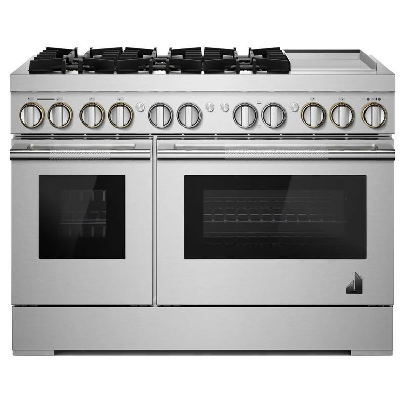 Jennair - 6.3 cu. ft Dual Fuel Range in Stainless - JDRP548HL Stainless