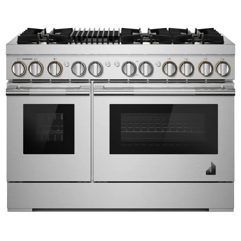 Jennair - 6.3 cu. ft Dual Fuel Range in Stainless - JDRP648HL Stainless
