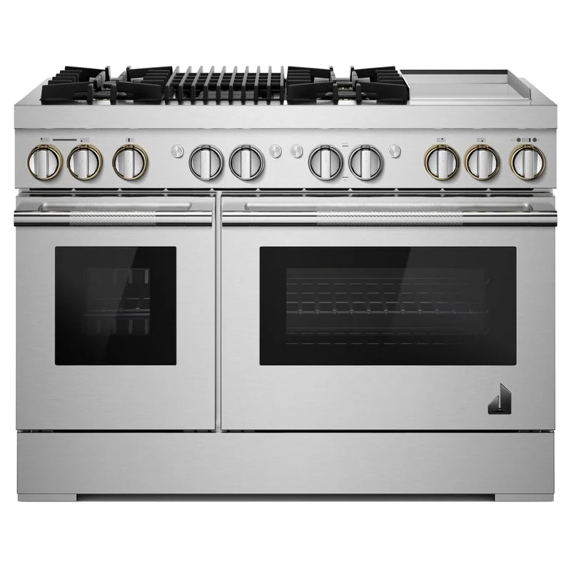 Jennair - 6.3 cu. ft Dual Fuel Range in Stainless - JDRP748HL Stainless