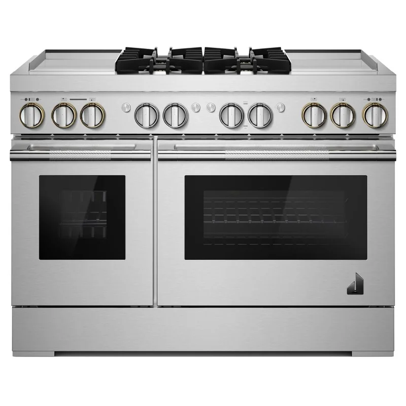 Jennair - 6.3 cu. ft Dual Fuel Range in Stainless - JDRP848HL Stainless