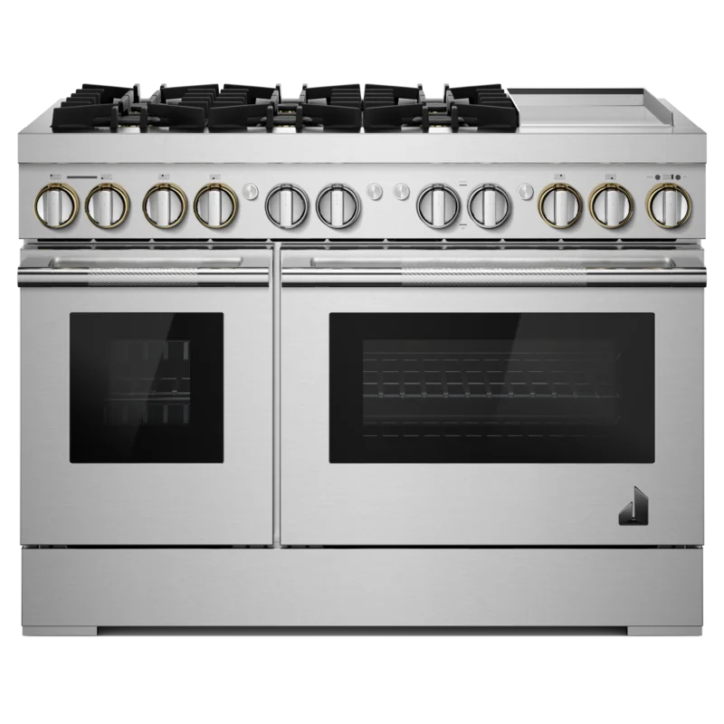 JennAir - 6.3 cu. ft Dual Fuel Range in Stainless - JDSP548HL Stainless