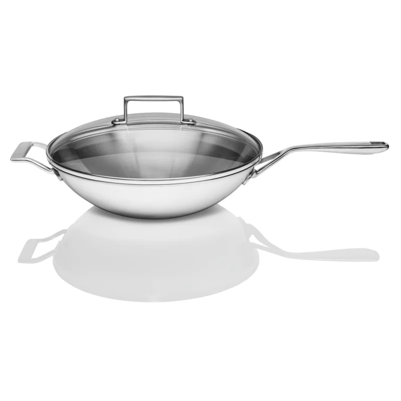JennAir - Cooktop Add-On Flat Bottom Wok in Stainless - W11035423 Stainless