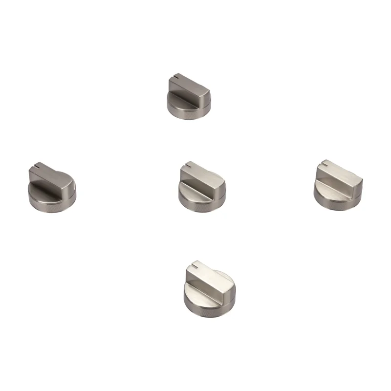 JennAir - Cooktop Add-On Gas Cooktop Control Knob Set in Stainless - W10678586 Stainless