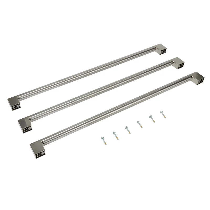 JennAir -  Rise 42 Inch French Door Bottom Mount Refrigerator Handle Kit Accessory in Stainless - W11296021 Stainless