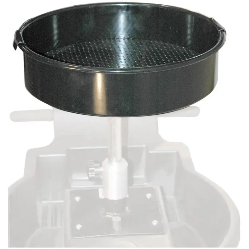 JohnDow 16 in Deep-Drawn Offset Steel Funnel w/ Expanded Screen