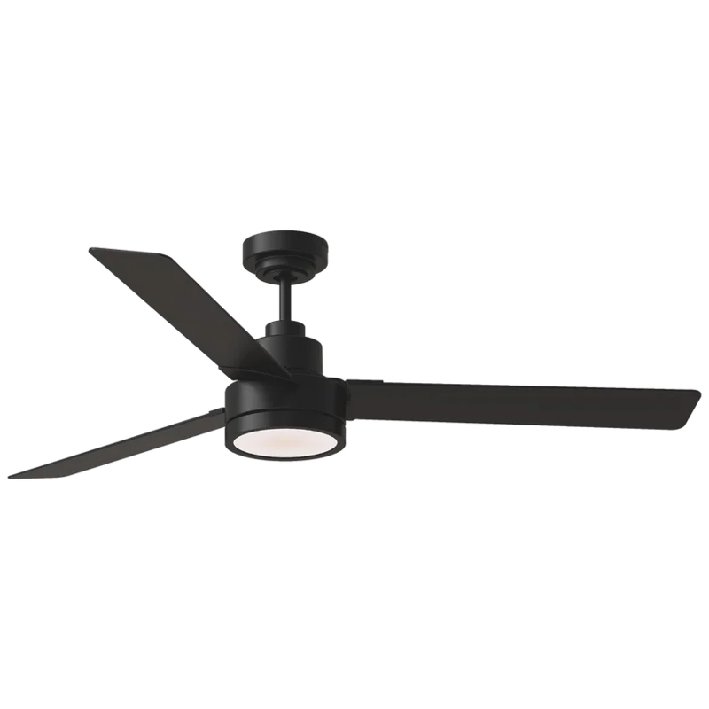 Jovie 58 LED Ceiling Indoor/Outdoor Fan, Black