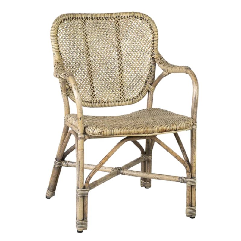 Kai Antique Rattan Arm Chair, Natural Antique