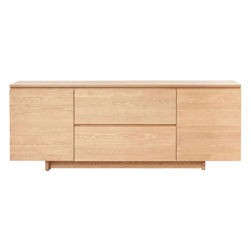 Kami Sideboard, Light Oak, 78.7"W  17.7"D  29.7"H