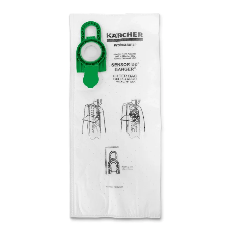 Karcher 8.645-209.0, HEPA Filter bags, 10 pack
