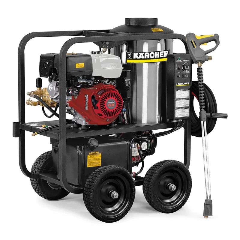 Karcher HDS P/PE Cage Series Pressure Washer, Hot Water, Direct Drive, 7 Year Pump Warranty