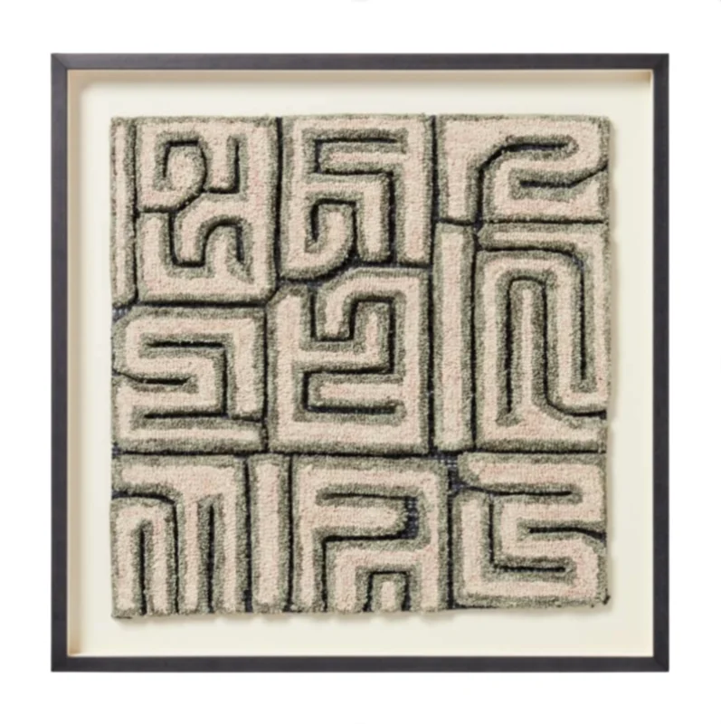 Kasai Wood Frame, Green 28" x 28"