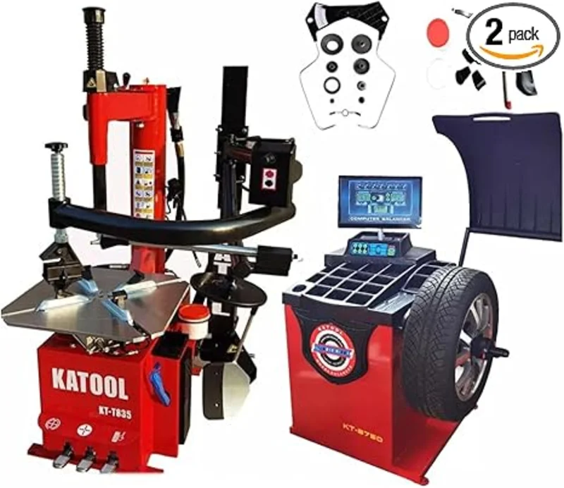 KATOOL KT-T835 Tire Changer & KT-B750 Wheel Balancer Combo