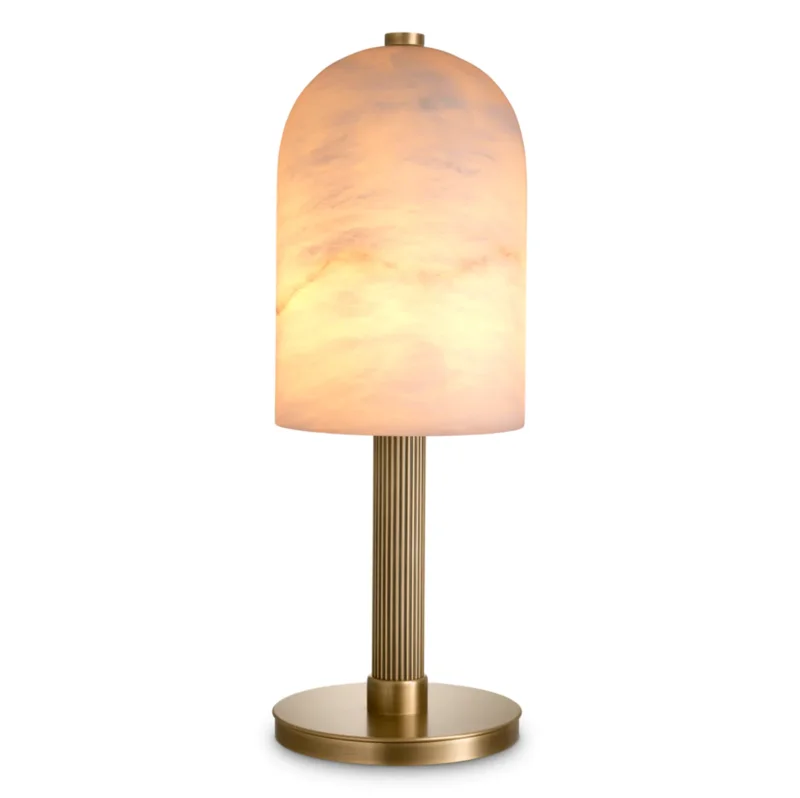 Kayla Table Lamp - Brass/Alabaster, 24.21"H