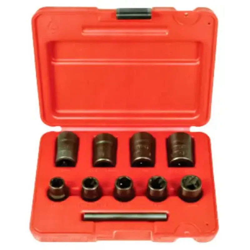 Ken-Tool 3/8" Dr. Twist Socket Set w/ Punch/Case (9 pcs) - 30107