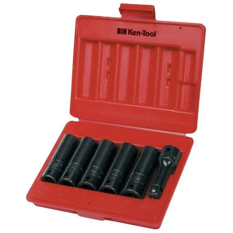 Ken-Tool 30113 Deep Thinwall Impact Socket Set (6Pcs)