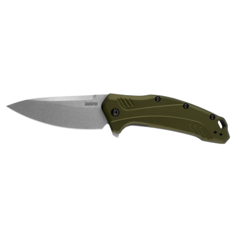 Kershaw 1776OLSW - Link Olive Stonewash