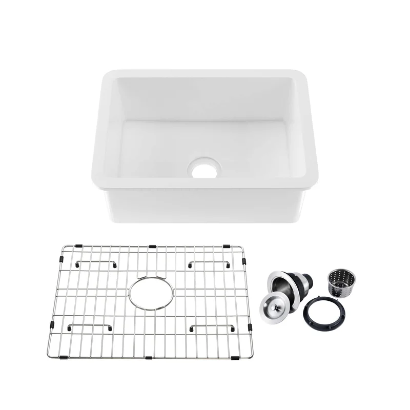 KIBI 27 Fireclay Undermounted Kitchen Sink Landis Series K2-S27