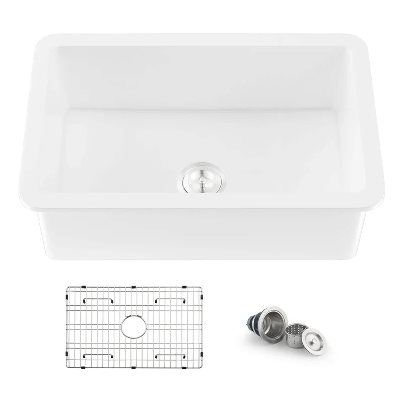 KIBI 30 Fireclay Undermounted Kitchen Sink Landis Series K2-S30