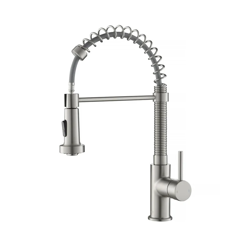 KIBI - Aurora Single Handle High Arc Pull Down Kitchen Faucet KKF2003
